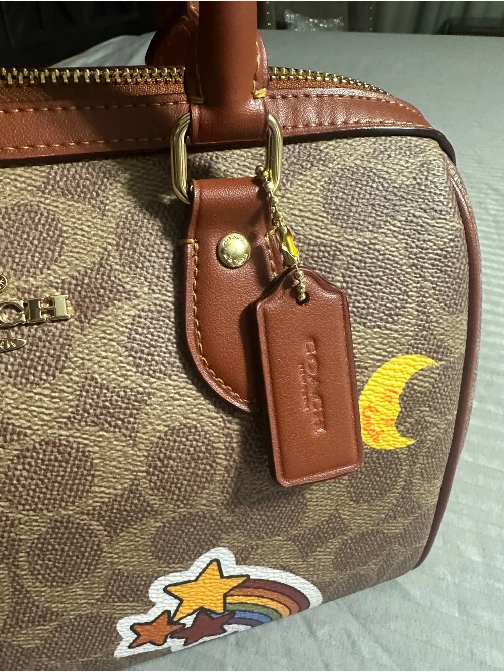 COACH Sticker Print Rowan & Matching Wrislet